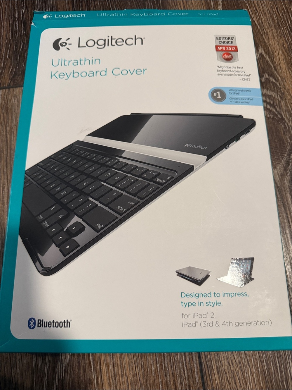 Logitech Ultrathin Keyboard Cover - Black with Silver Accent